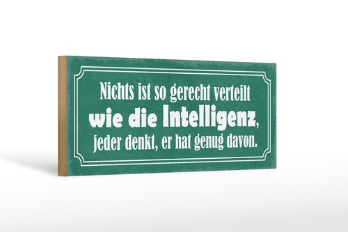 Holzschild spruch 27x10 - holzschild,