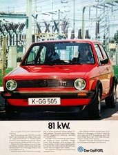 VW Golf 1, originale Werbung