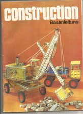 Construction Bauanleitung  für Metallbaukästen  DDR 1986