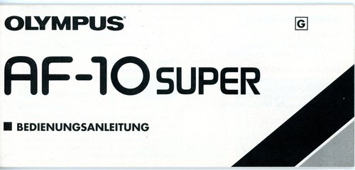 Bedienungsanleitung olympus - bedienungsanleitung,