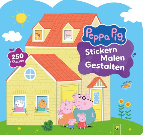 Peppa pig stickern malen - stickern,