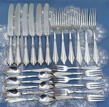 Wunderschönes antikes Silberbesteck Vorspeise WMF 900 Fächer für 6 Personen