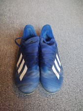 Fußballschuhe Jungen Größe 35 Adidas Plastikstollen Blau Gebraucht