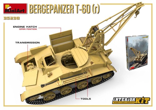 Miniart bergepanzer - t-60, (r)
