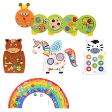 Wandspiel Wand-Spieltafel Motoriktrainer Motorikbrett Wand-Spielzeug Motorik