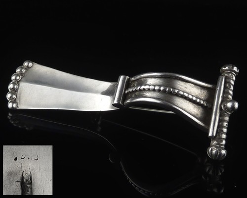 925er silber brosche - silber,