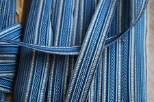 100m blau silber Tresse Litze antik Brokatborte Borte Bayern Uniform Mittelalter