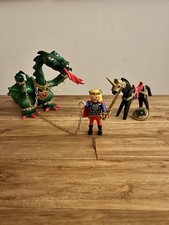 playmobil 3840 Grüner Drache mit Prinz und Pferd Vintage Komplettset