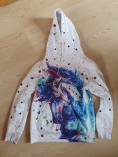 Hoodie Pferdemotiv , Pullover Mit Kaputze, Größe L , GETRAGEN bei Gr. 146