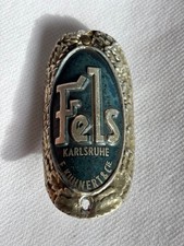 Fels Karlsruhe Steuerkopfschild Markenschild Fahrrad Schutzblech Emblem Oldtimer