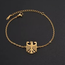 Armband Kette Deutschland Bundesadler Adler Farbe Gold/Silber