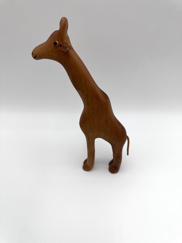 Giraffe figur holz geschnitzt - figur,