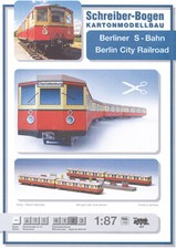 Kartonmodell Berliner S-Bahn