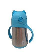 Munchkin Cool Cat Trinkbecher mit Stahlstrohhalm  ab 18 Monaten, 237 ml