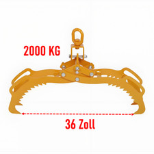 Holzzange Forstzange Verladezange Rückezange Hebezange Holzgreifer 2000kg 36''