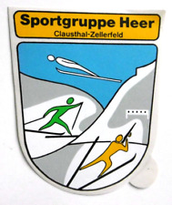 Werbe-Aufkleber Sportgruppe Heer Clausthal Zellerfeld SpGrp H 80/1 Biathlon Ski