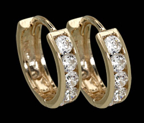 Echt gold kleine zirkonia - echt,