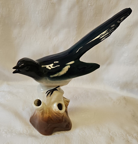 Porzellanfigur vogel auf - porzellanfigur,