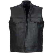 PAULGOS Lederweste Weste Kutte