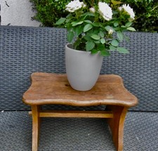 Shabby  Chic  Fußbank  Schemel Blumenbank  Holz   Hocker  60/70er