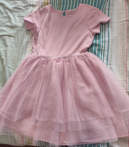 Tüll kleid uni flieder - tüll,