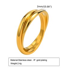 Edelstahlring Damen Herren