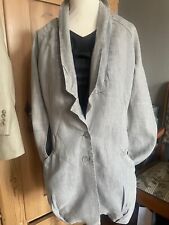 Blazer,  Damen von Myrine & Me, Gr. S,  Taupe/Grau , 100%Leinen,  s.g. Zustand