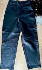 Zara Echtleder Leder Hose  Gr S 34/36 Schwarz Neu