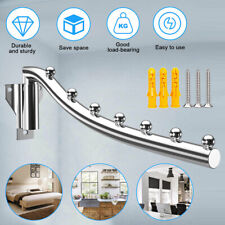 Klappbar Kleiderständer 7 Haken Edelstahl Kleiderbügel Wand Kleiderlüfter Halter