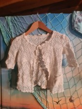 intimissimi Damen Überzieher Jäckchen  Häckeltop beige Größe S