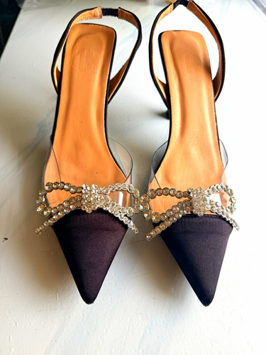 Damen slingpumps pumps schwarz - slingpumps,