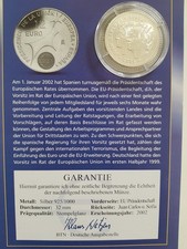 Spanien 12 Euro 2002 925/1000 Silber EU-Ratspräsidentschaft, in Kapsel + Zerti