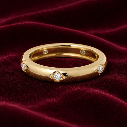 Gold mm ehering ring - 18, 4