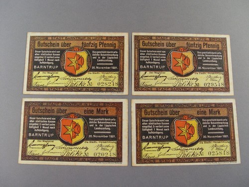 370 notgeld 4x - 370., notgeld: