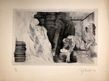 Alfred Hrdlicka: Lazarus. Radierung. Signiert. Auflage 99.