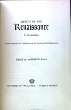 Aspects of the Renaissance. A