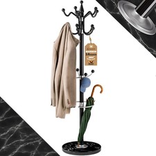 CASARIA® Garderobenständer Kleiderständer Metall Stabil Freistehend Garderobe