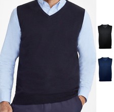 Herren V-Ausschnitt Uni Strick