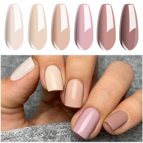 Nagellack gel set nude - uv,