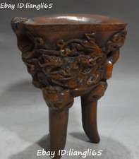  Oxhorn Ox Horn geschnitzten