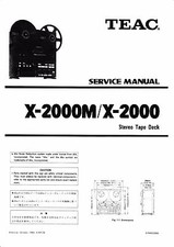 Service Manual-Anleitung für Teac  X-2000,X-2000M 