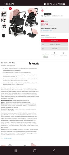 Hauck kombi kinderwagen - ,