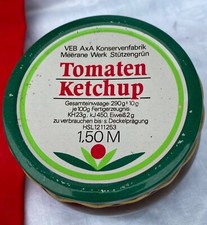 DDR Lebensmittel Tomatenketchup 300 ml VEB AxA Konservenfabrik Meerane Sammeln