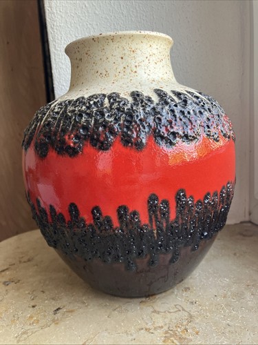 Vintage scheurich vase - vintage,