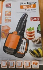 Nicer Dicer Quick 7-teilig - Zerkleinerer für Obst und Gemüse - Grün
