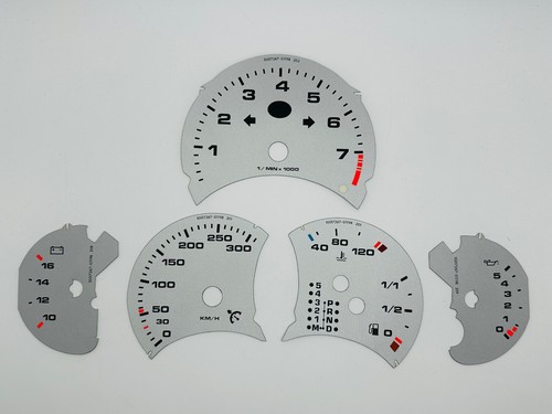 Porsche 996 silver dials - silver,