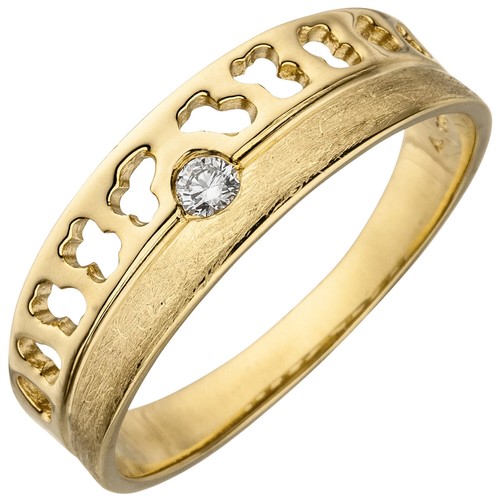 Breiter damenring 585 gold - 585, 14