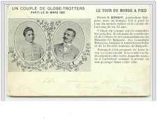 Ein Paar Globe-Trotter ging am