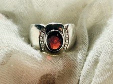 Ring Silber 925 massiv Granat