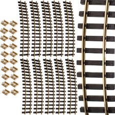 10x Gleis gebogen R120 cm R3 + Verbinder kompatibel Spur-G Schienen Gartenbahn